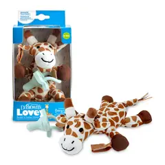 DR BROWN'S - Peluche Porta Chupetes Jirafa + Chupete Celeste Dr. Brown´s