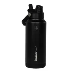 BUFFER FLASK - Termo Botella Agua Termica Acero Inox 1L 2 en 1 - Negro