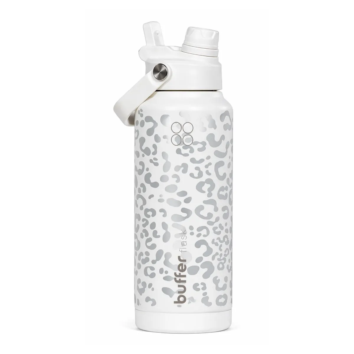 BUFFER FLASK - Termo Botella Agua Termica Buffer Flask Acero Inox 1L 2 en 1 - Crema