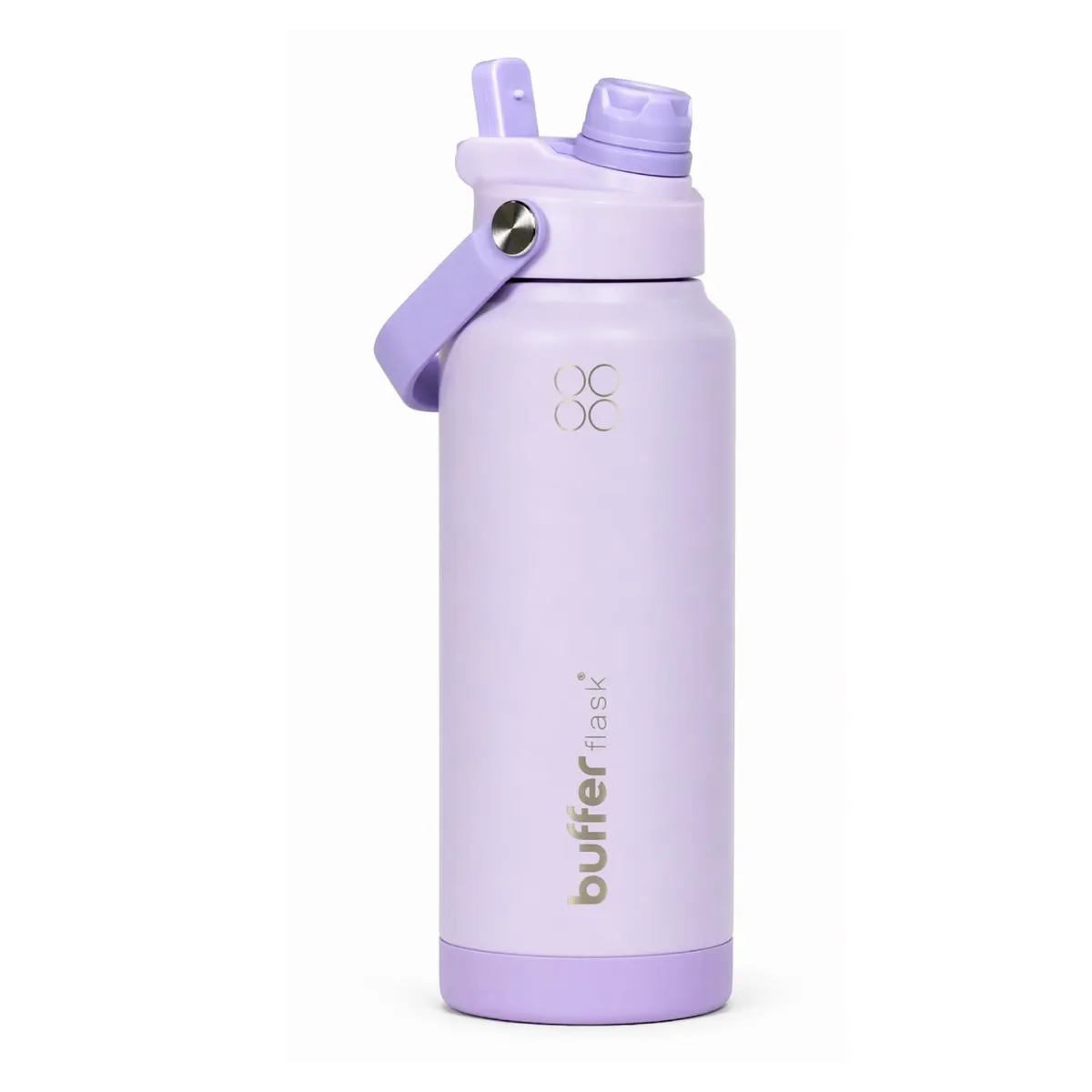 BUFFER FLASK - Termo Botella Agua Termica Buffer Flask Acero Inox 1L 2 en 1 - Lila