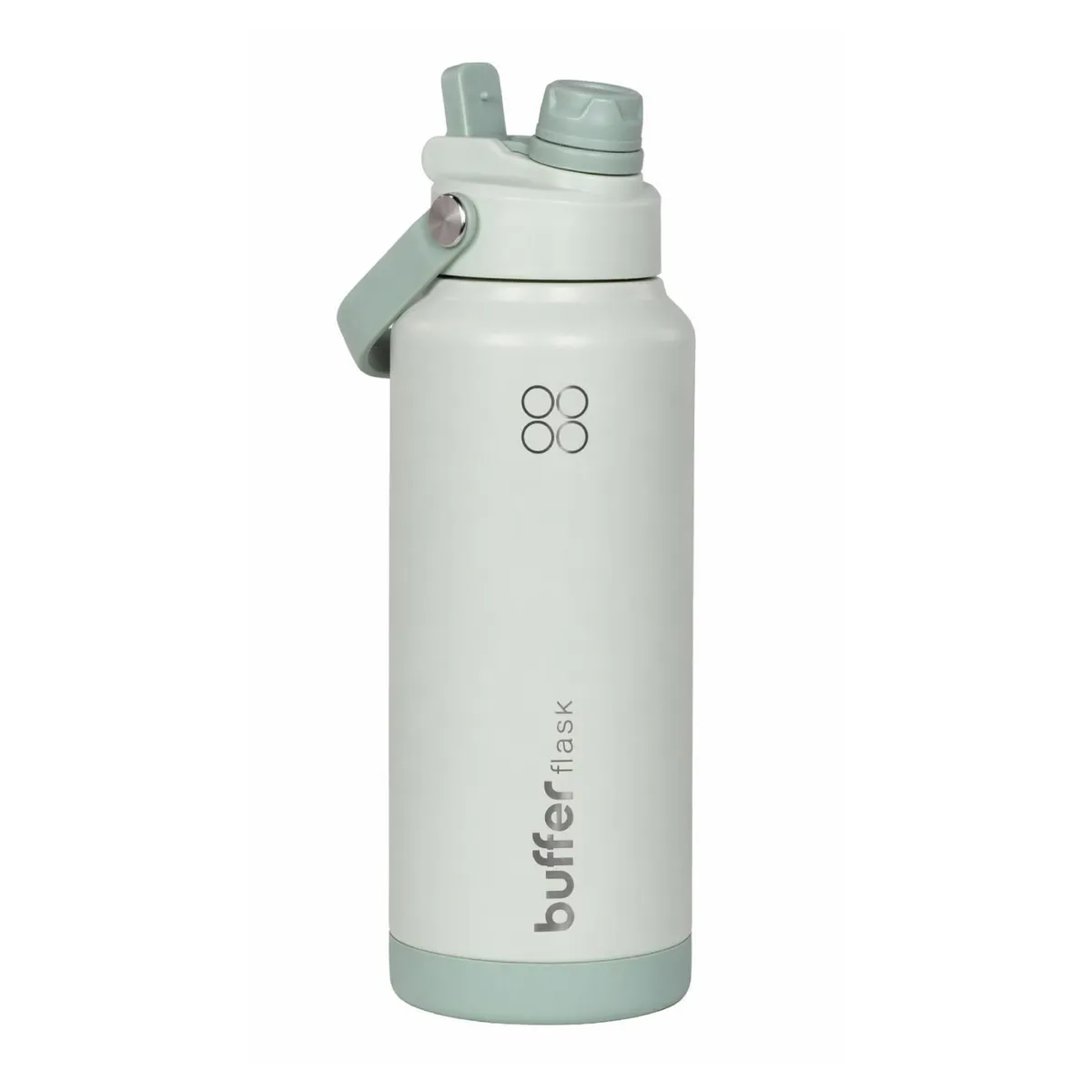 BUFFER FLASK - Termo Botella Agua Termica Buffer Flask Acero Inox 1L 2 en 1 - Verde