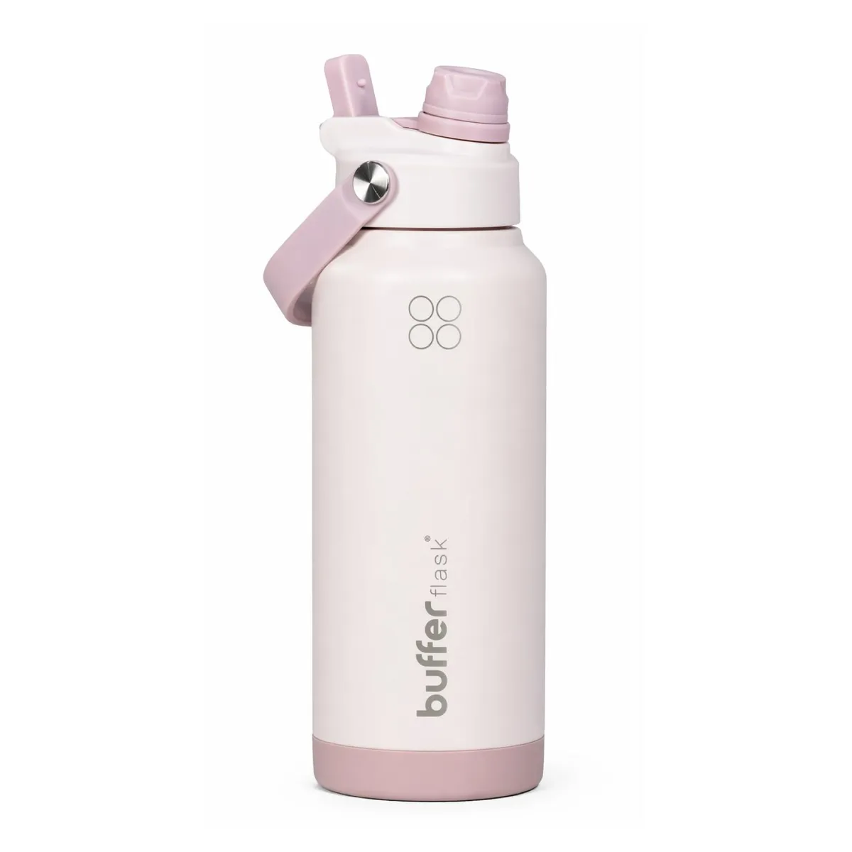 BUFFER FLASK - Termo Botella Agua Termica Buffer Flask Acero Inox 1L 2 en 1 - Rosa claro