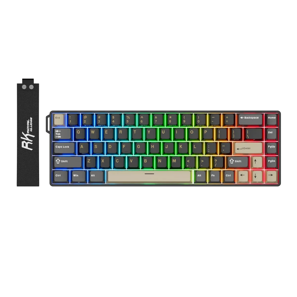 ROYAL KLUDGE - Teclado Magnético Gamer Royal Kludge RK68 HE 8KHz