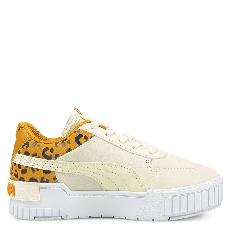 PUMA - Cali Sport Roar Zapatilla Urbana Niña Beige