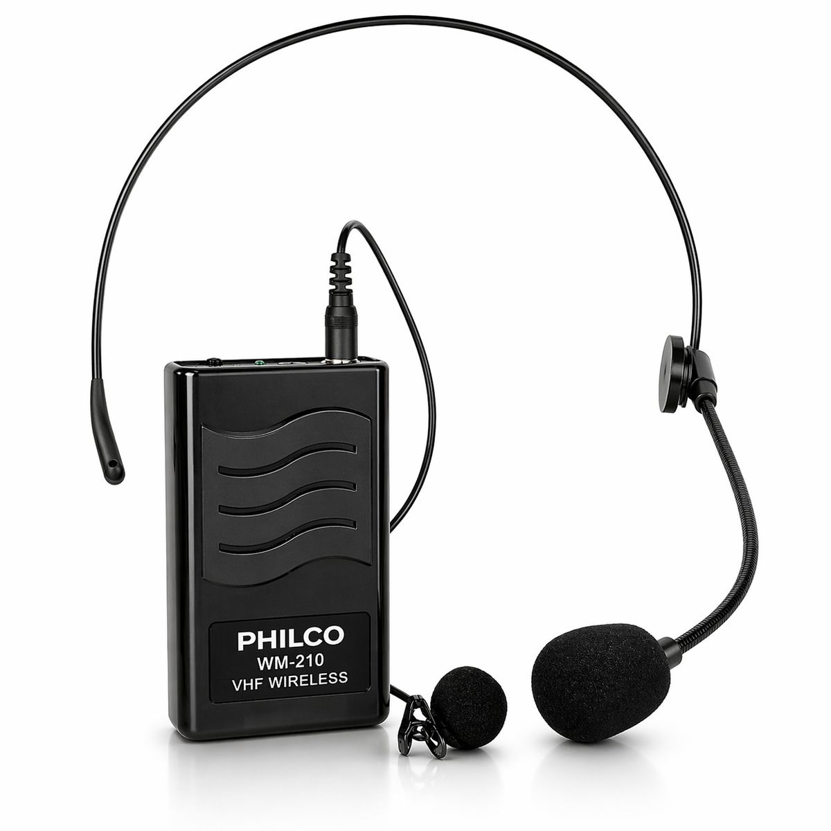 PHILCO - Kit Micrófonos Inalámbricos de Cintillo & Solapa Philco M210