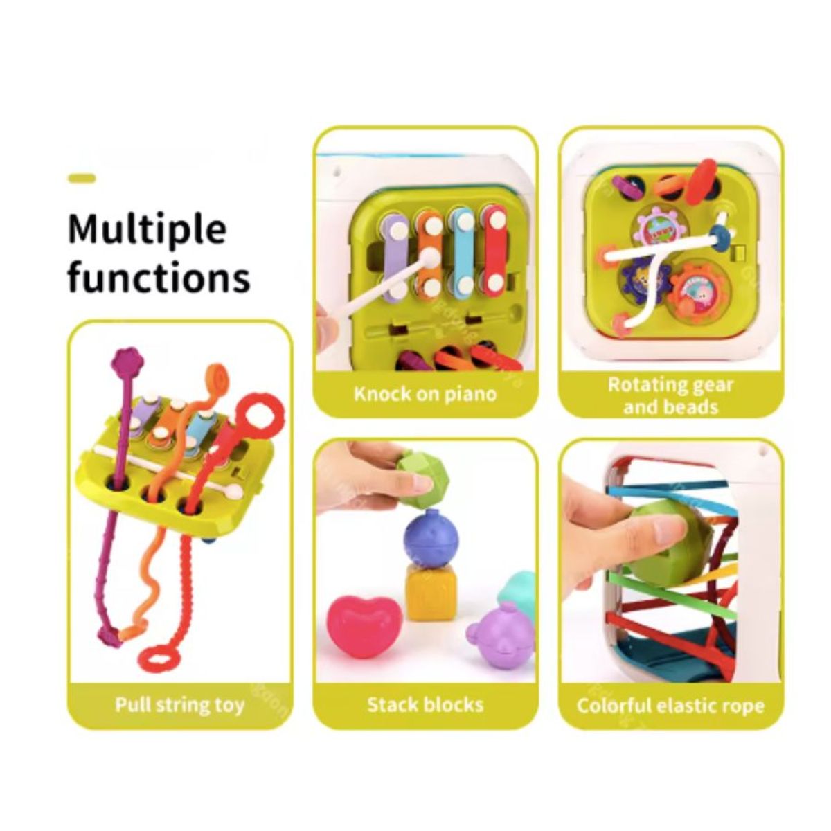 GENERICO - Cubo De Actividades Para Bebés Juguete De Enseñanza 7 En 1