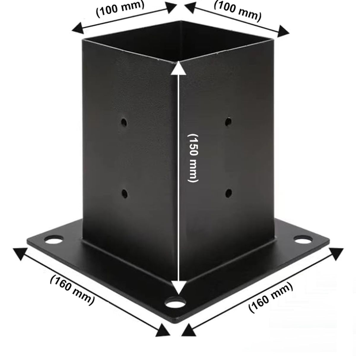 GENERICO - Kit metálico armado pérgolas 3X3m