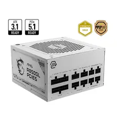 MSI - FUENTE DE PODER MAG A850GL WHITE 850W 80+ GOLD FULL MODULAR - CYBENETICS GOLD