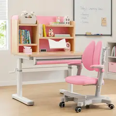 GENERICO - Escritorio infantil ergonómico altura ajustable + tablero inclinable +Silla
