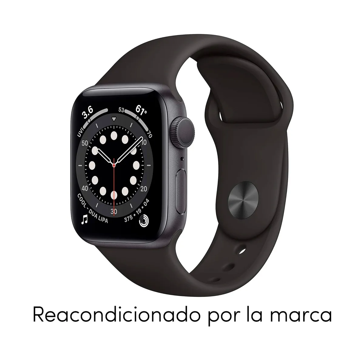 APPLE - Apple Watch Series 6 40mm GPS Space Gray Aluminum Case Black Sport Band