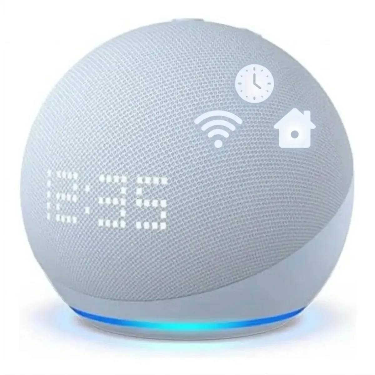 GENERICO - Parlante Inteligente Alaxe Radio Bluetooth comando de Voz con Reloj