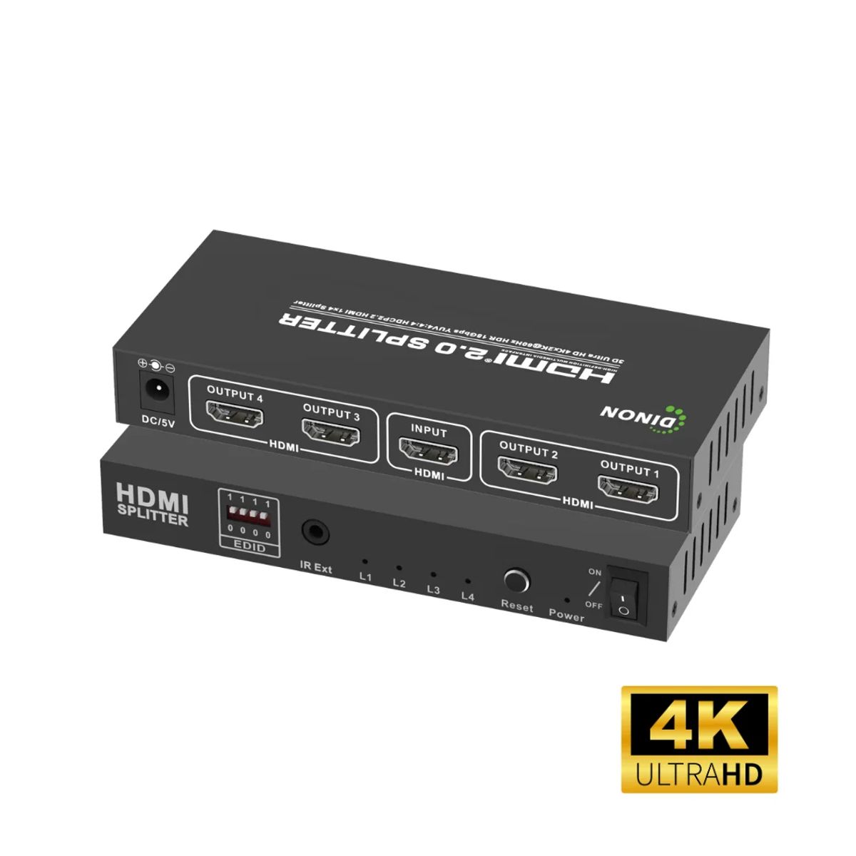 DINON - Splitter 1x4 Hdmi 2.0 - 4k60hz Dinon