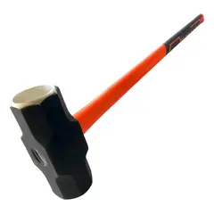 GENERICO - Combo Mazo Octogonal De Construcción Mango Fibra 4,5Kg 10Lb