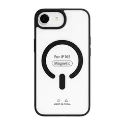 GENERICO - Carcasa Matte Compatible Con IPhone 16E Magsafe Negro
