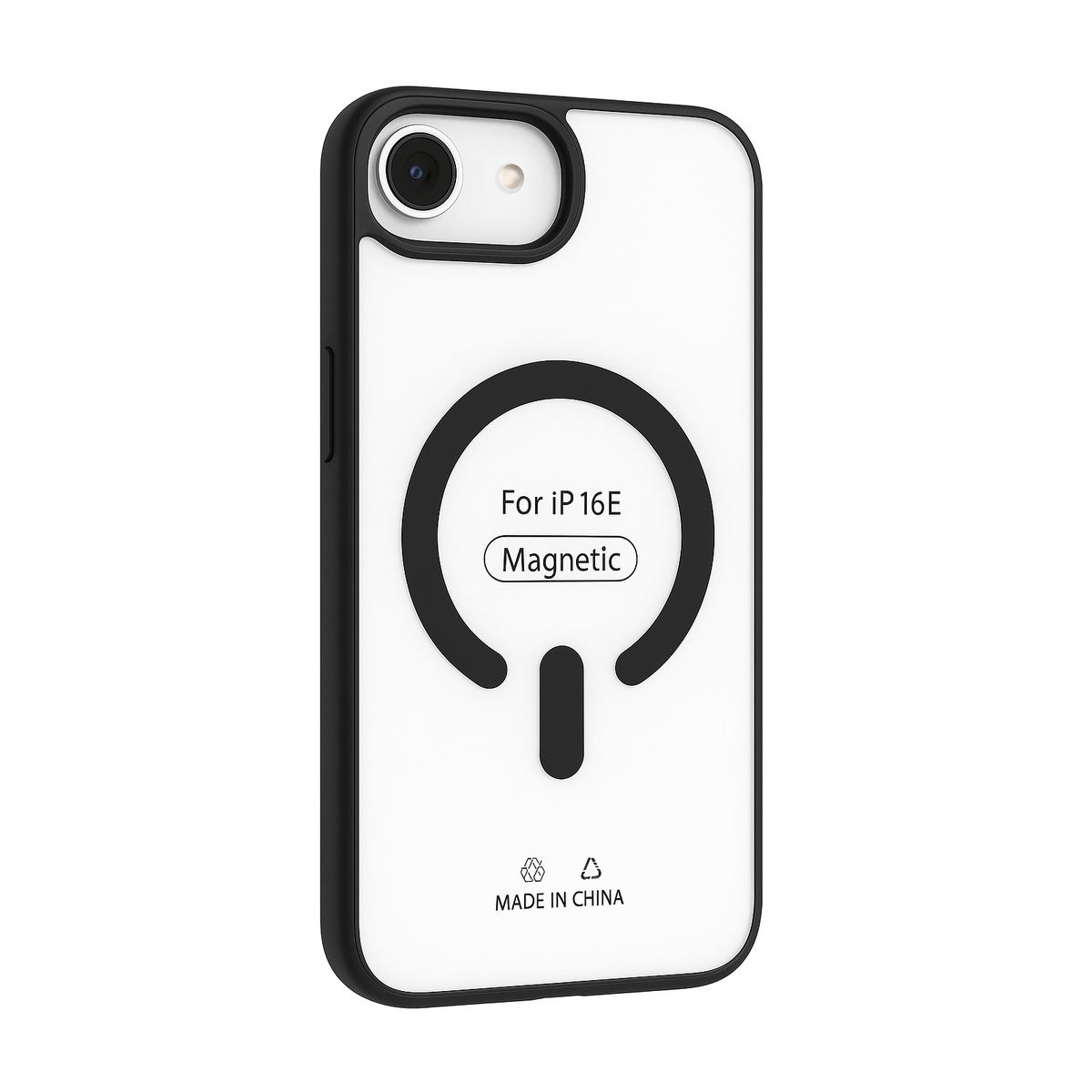 GENERICO - Carcasa Matte Compatible Con IPhone 16E Magsafe Negro