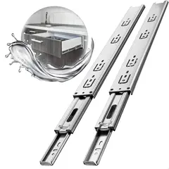 GENERICO - Corredera Telescópica Riel Para Cajones Corredera Riel 30 Cm