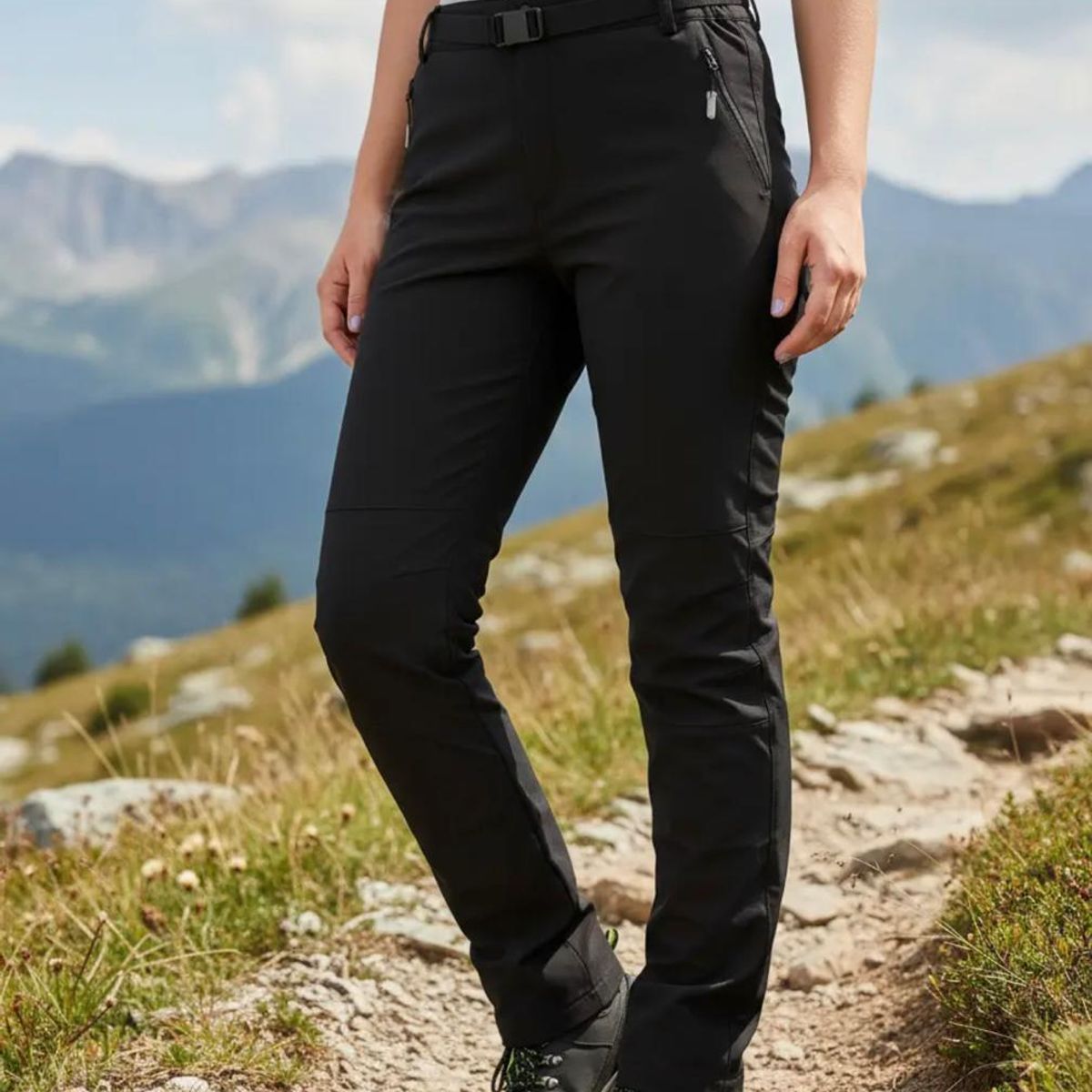 BLUE MOUNTAIN - Pantalón Softshell Mujer Premium Térmico Impermeable
