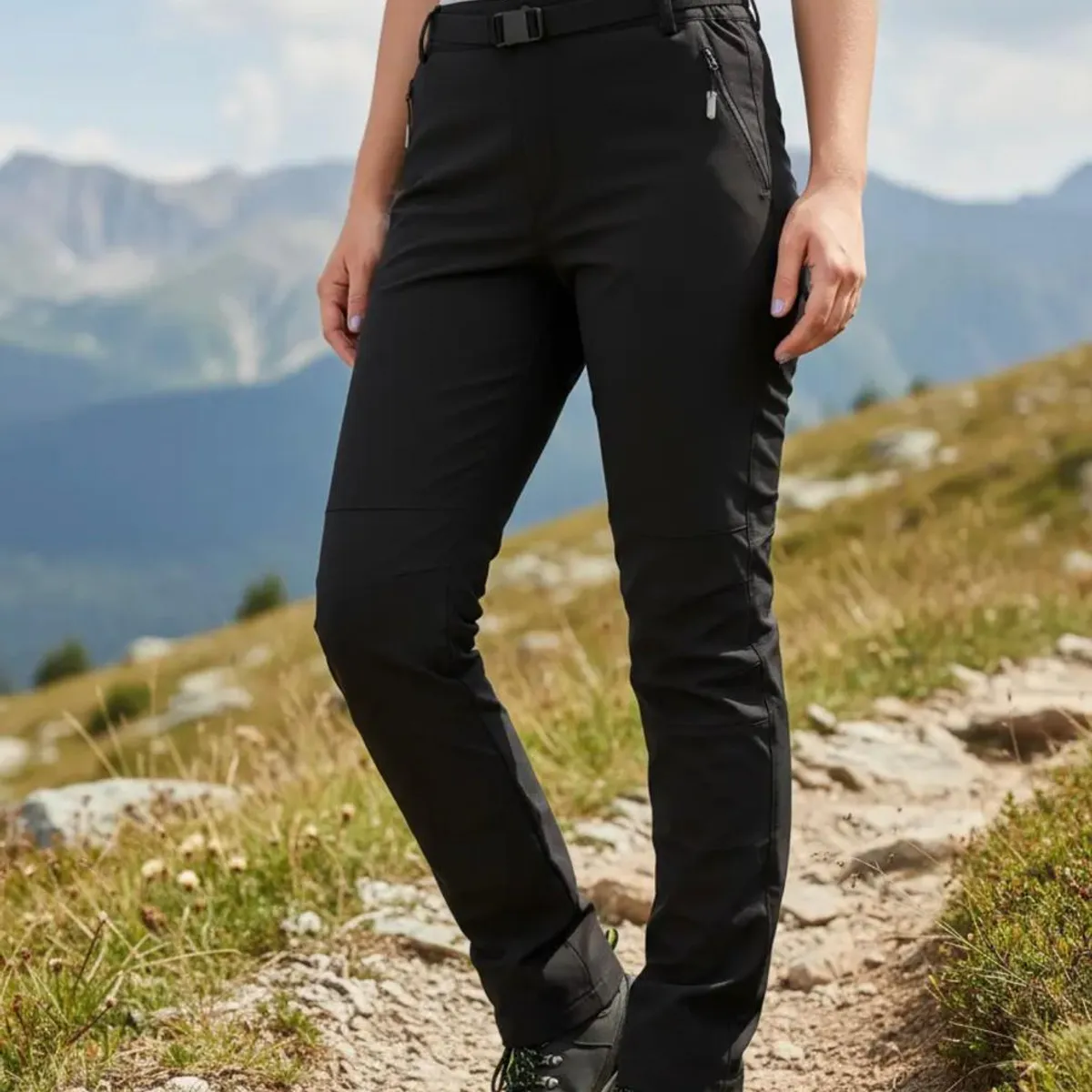 BLUE MOUNTAIN - Pantalón Softshell Mujer Premium Térmico Impermeable