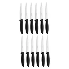 TRAMONTINA - Set 12 Cuchillos Plenus Mango Negro 6 Pulgadas