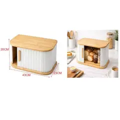 GENERICO - Organizadora Caja De Madera Para Pan 20x23x43cm 1PCS