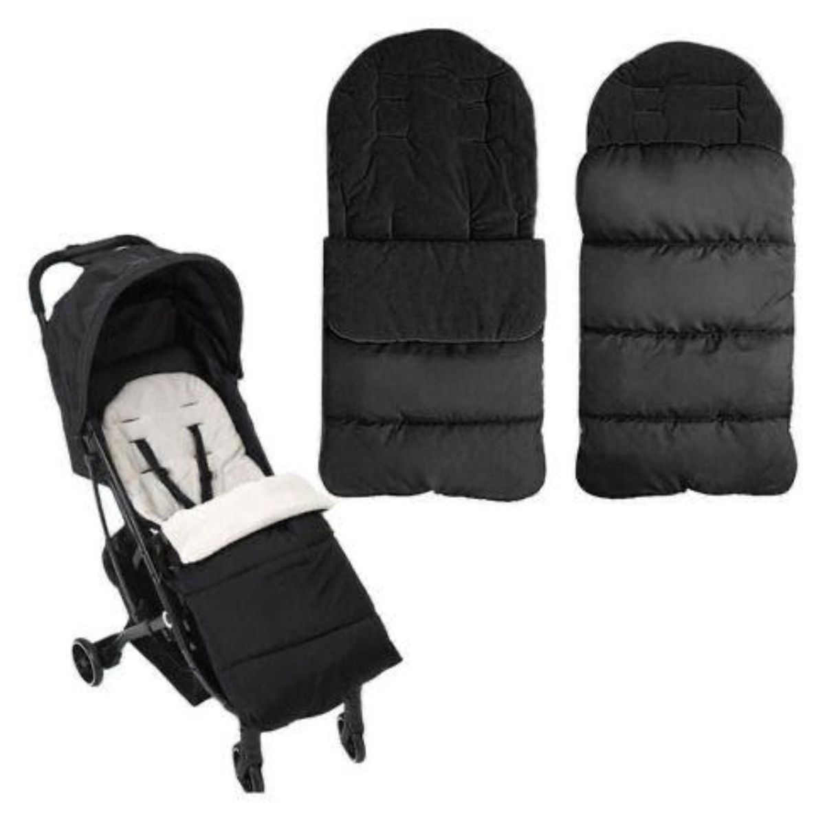 GENERICO - Cubre Coche Almohadilla Polar Acolchada Coche Bebé