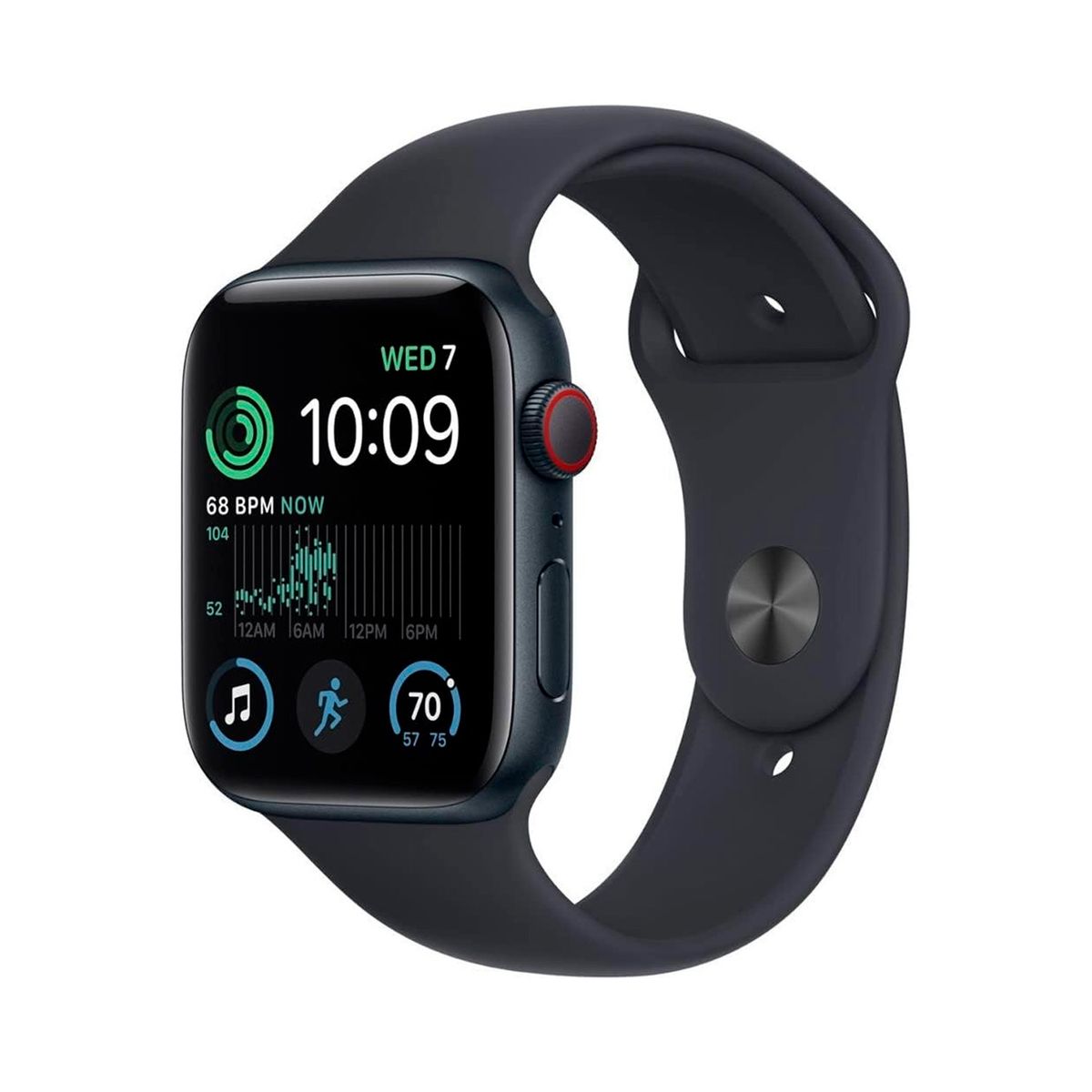 APPLE - Reloj Apple Watch SE 2nd Gen GPS 44mm Midnight Aluminum Case Midnight Sport Band