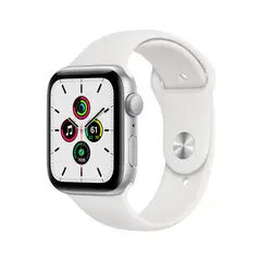 APPLE - Reloj Watch SE 2nd Gen GPS 44mm Silver Aluminum Case White Sports Band
