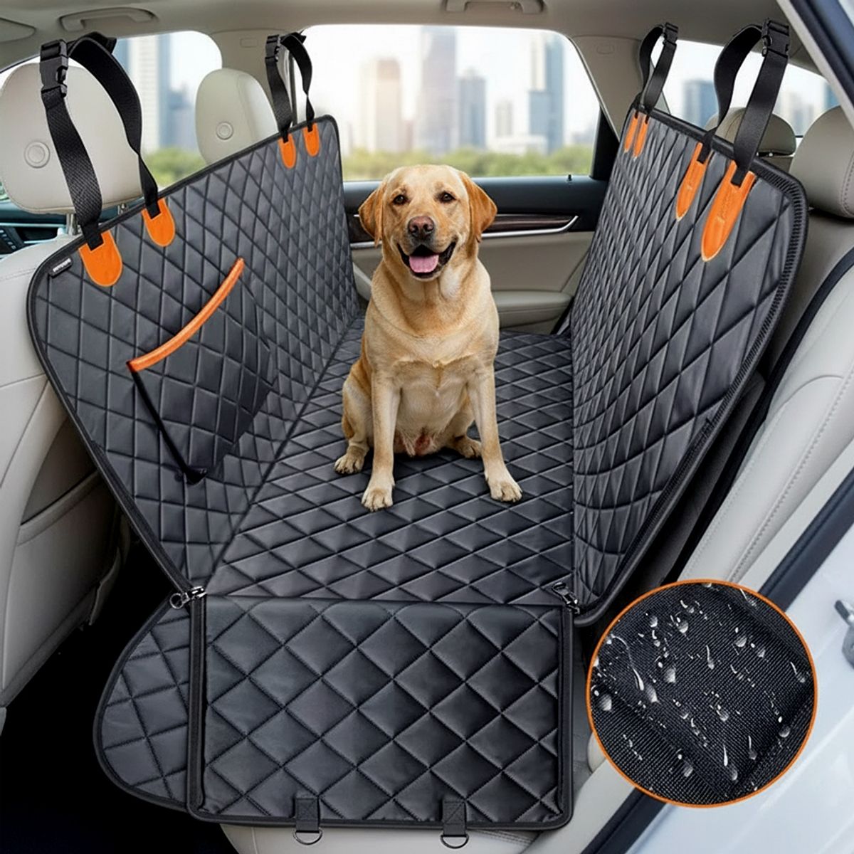 GENERICO - Protector Cubre Asiento Impermeable para Perros viaje en Auto