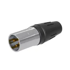 GENERICO - Conector XLR Macho Seetronic SCHM3 Metálico Volante 3 Pines