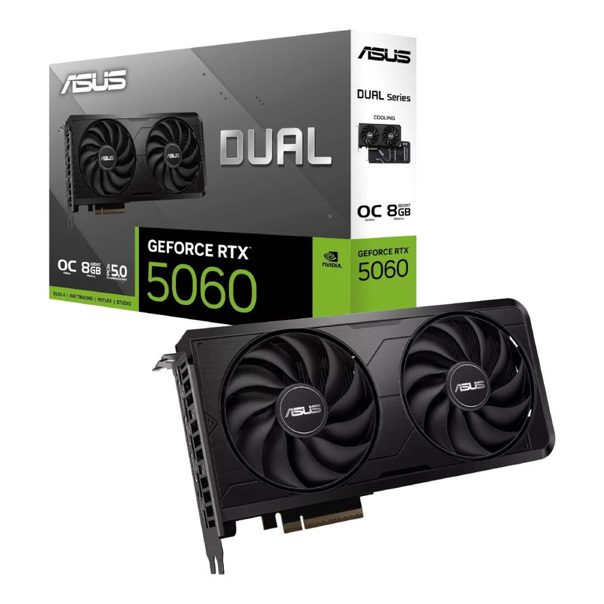 ASUS - Tarjeta de Video ASUS Dual GeForce RTX 5060 EVO OC 8GB GDDR7