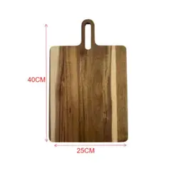 GENERICO - Tabla De Madera De Cortar 25x40cm 1 PCS