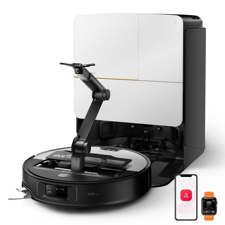 JONR Roborock Saros Z70 Robot Aspirador y Fregona, Brazo OmniGrip, Alimentado por IA, Succión de 22,000Pa