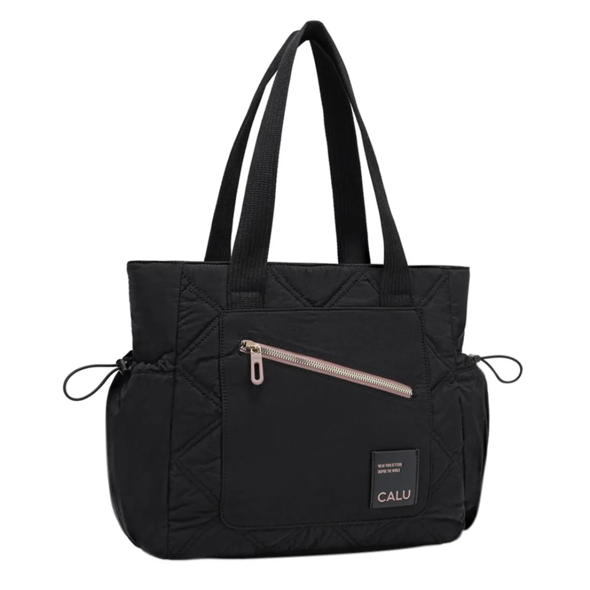 CALU - Cartera Tote Porta Laptop 14" Aurora Negro Calu