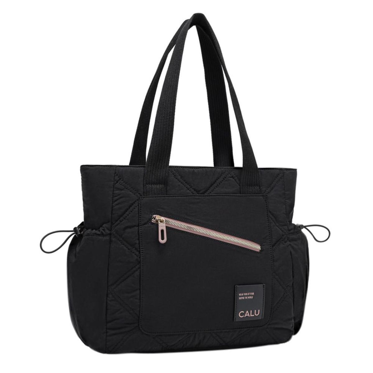 CALU - Cartera Tote Porta Laptop 14" Aurora Negro Calu