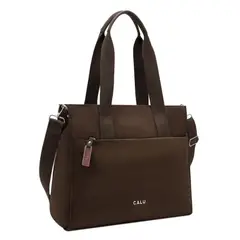 CALU - Cartera Tote Porta Laptop 14" Augusta Café