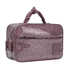 CALU - Neceser Organizador Vitto Animal Print Rosado