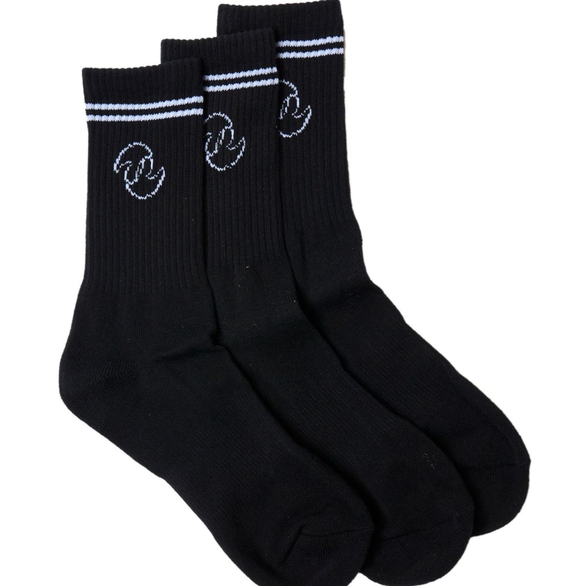 STOKED - Calcetines Unisex Tripack Long Negro Stoked