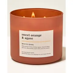BATH & BODY WORKS - Vela Grande Bath and Body Works Sweet Orange & Agave