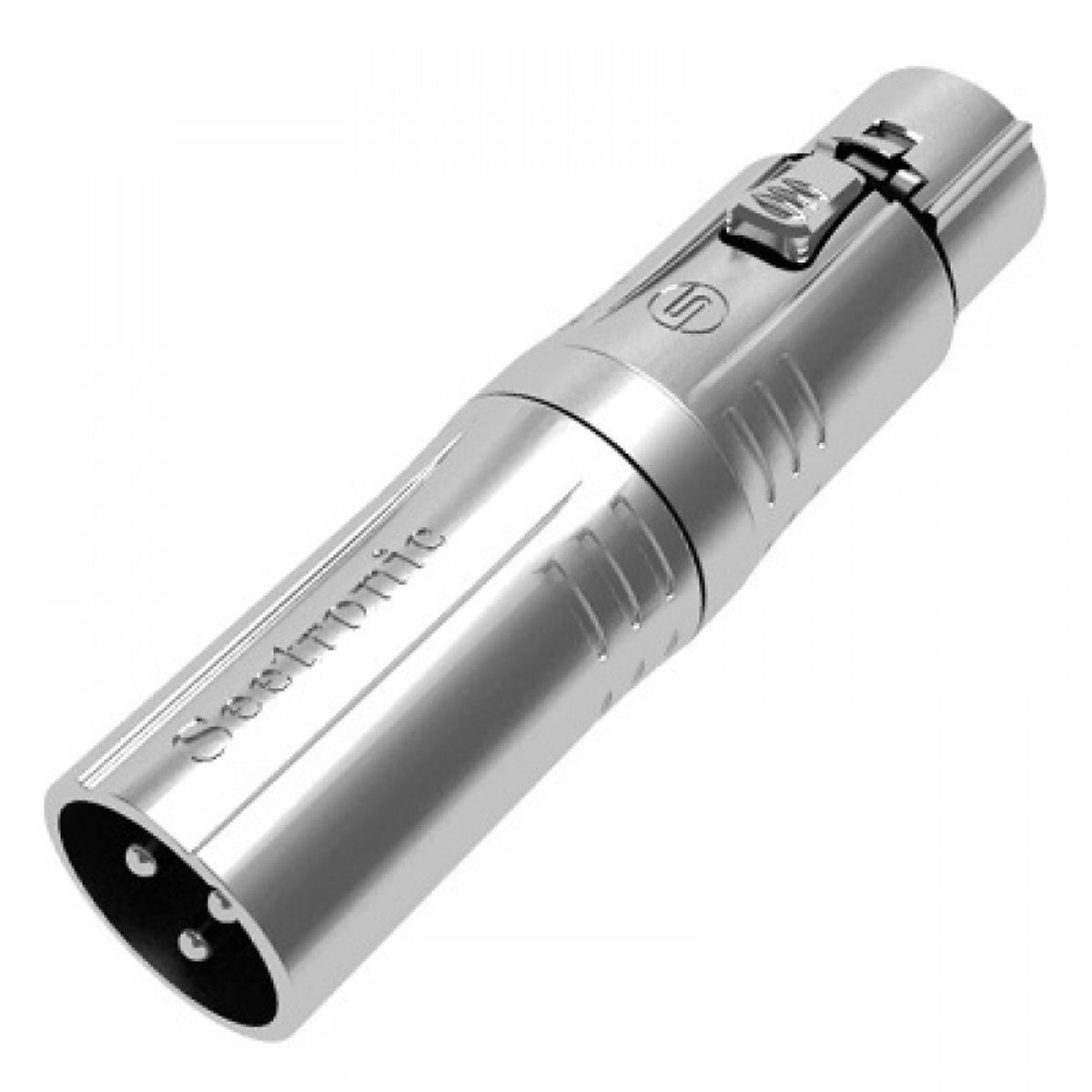 GENERICO - Adaptador XLR Seetronic MA3M5F Metálico 3 Pines Macho a 5 Hembra