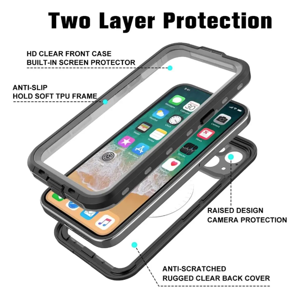 GENERICO - Carcasa Sumergible Outdoor 360 Para Iphone 15 Pro
