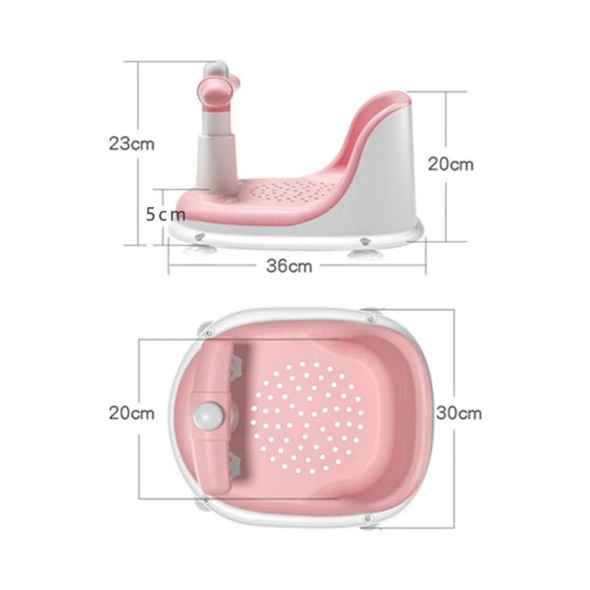 GENERICO - Silla De Ducha Para Bebes Rosada