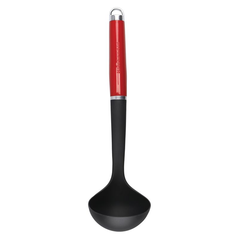 KITCHENAID - Cucharón Nylon Mango Rojo Kitchenaid