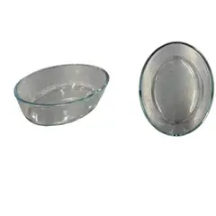 GENERICO - Fuente De Vidrio Para Horno - 26 x 18 x 6 cm - Vidrio Templado Resistente 1PCS