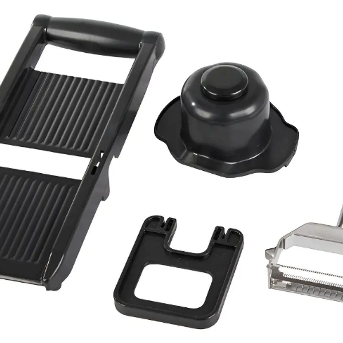 GENERICO - Rallador Mandolina Titan Peeler Pro 3 en 1 Pelador Triturador Negro