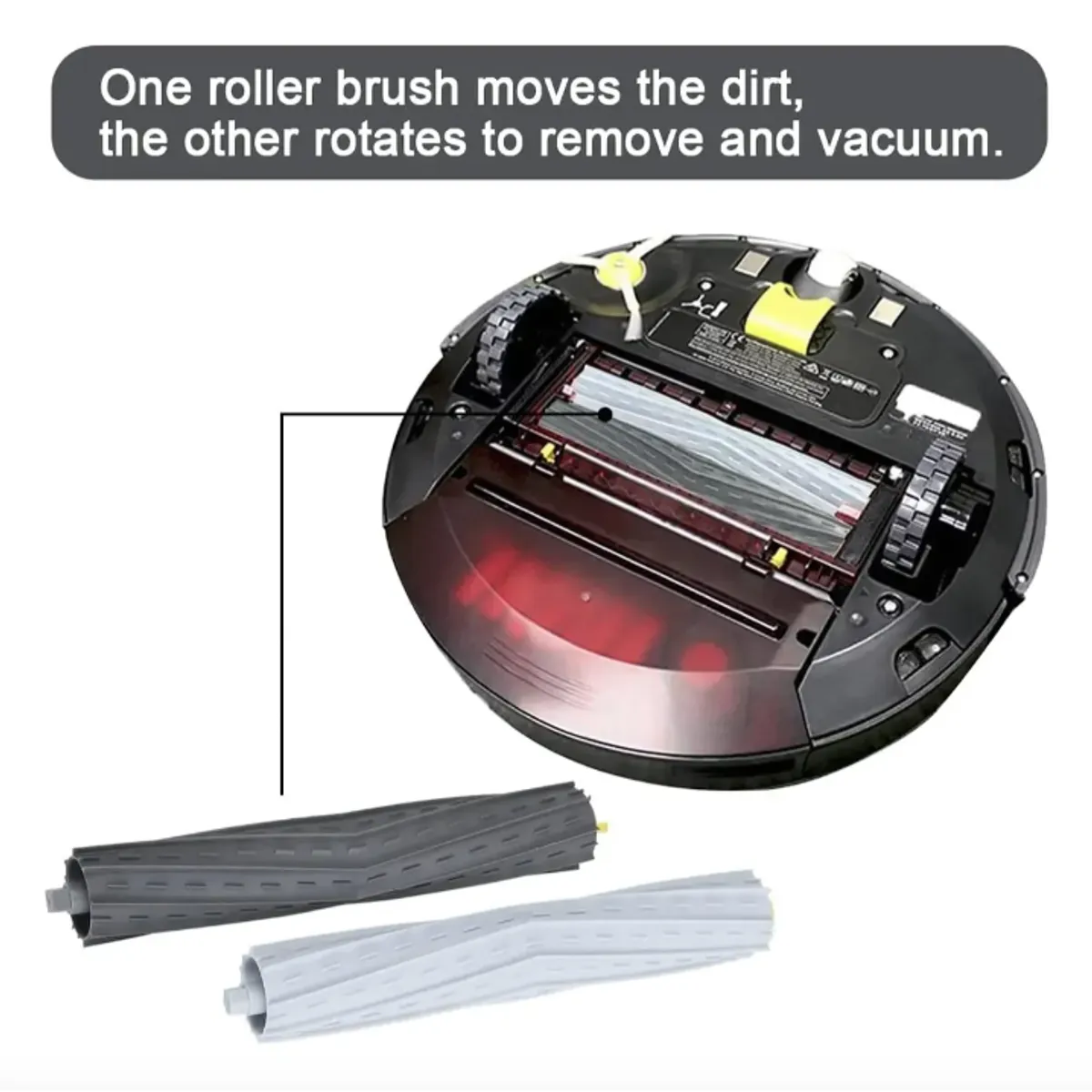GENERICO - Kit Cepillo Rodillo par Para Irobot Roomba I7 I7+ E5 E6