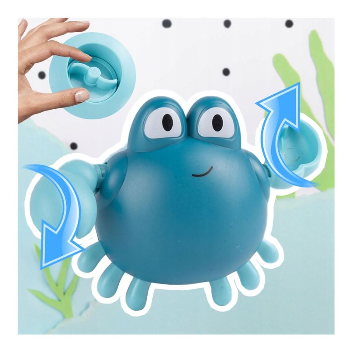 GENERICO - Juguete De Baño Cangrejo Nadador Juguete de Agua Azul