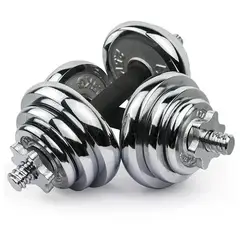JUGUETON - Set Mancuernas Cromadas con Maleta