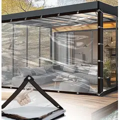 GENERICO - LONA CARPA TRANSPARENTE IMPERBEABLE MULTIUSOS 4X6 MTS