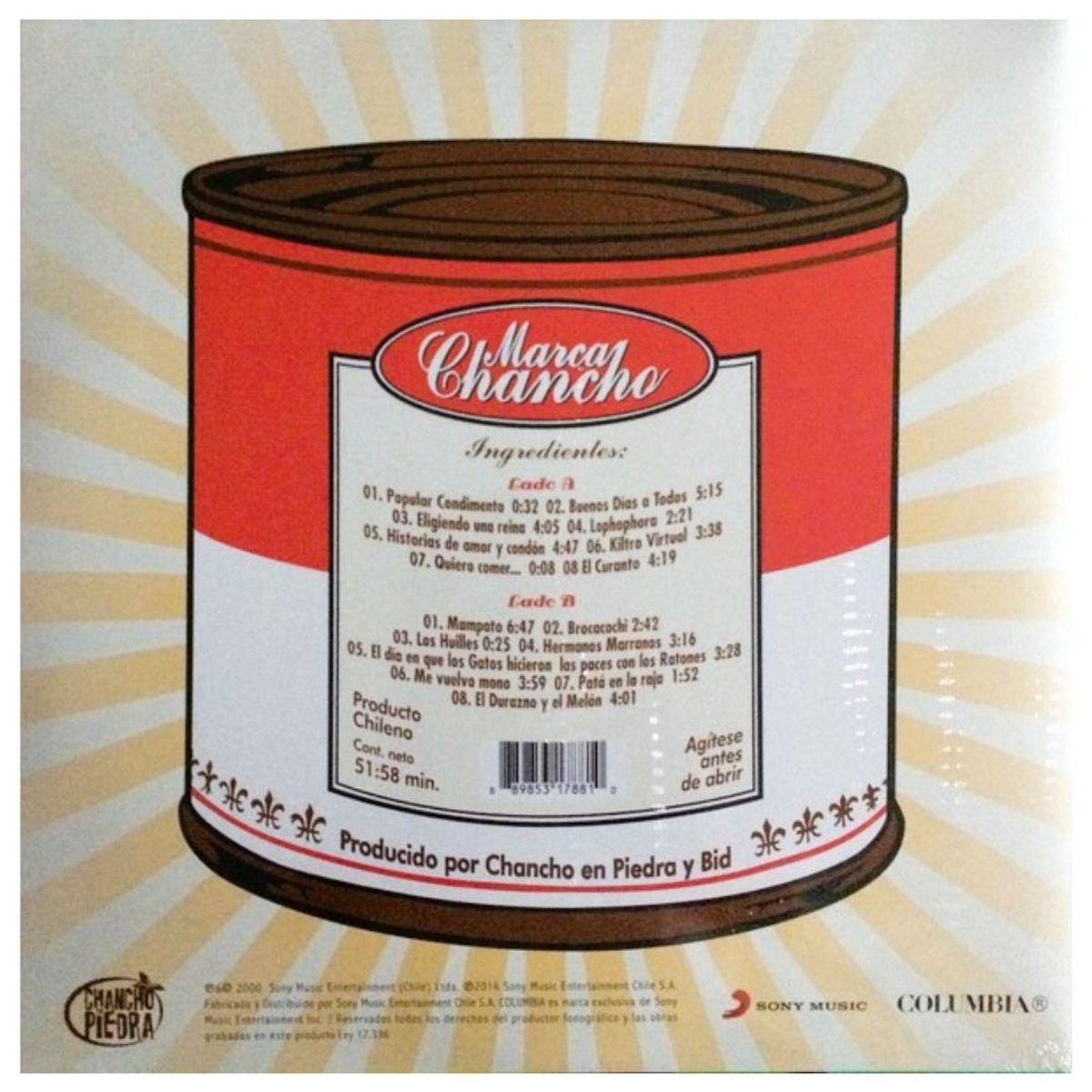 GENERICO - CHANCHO EN PIEDRA - MARCA CHANCHO / VINILO