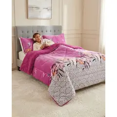 GENERICO - Cubrecamas Sherpa 2 Plazas Plush Ultra Suave De Lujo